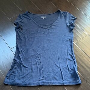 Tahari Deep Blue Short Sleeve Tee